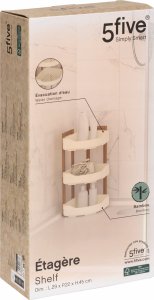 Organizer pod prysznic narożny stojący NATUREO, 29 x 22 x 45 cm 2