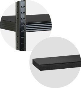 Regał metalowy magazynowy 180 x 90 x 40 cm Humberg HR-851 czarny 4
