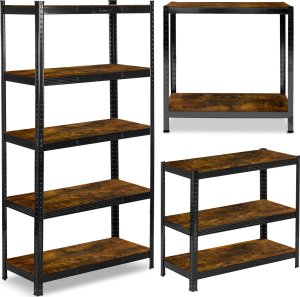 Regał metalowy magazynowy 180 x 90 x 40 cm Humberg HR-852 czarny 1