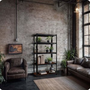 Regał metalowy magazynowy 180 x 90 x 40 cm Humberg HR-852 czarny 13