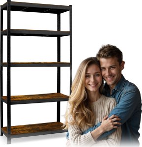 Regał metalowy magazynowy 180 x 90 x 40 cm Humberg HR-852 czarny 14