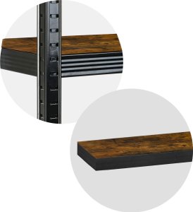 Regał metalowy magazynowy 180 x 90 x 40 cm Humberg HR-852 czarny 7