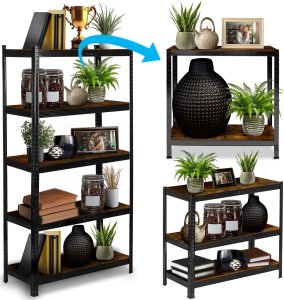 Regał metalowy magazynowy 180 x 90 x 40 cm Humberg HR-852 czarny 8