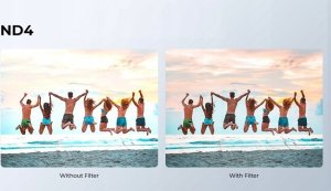 Zestaw Filtrów 4w1 Szary ND ND4 ND8 ND16 Polaryzacyjny PL do GoPro Hero 4K / SKU.2333 7