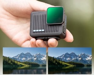 Zestaw Filtrów 4w1 Szary ND ND4 ND8 ND16 Polaryzacyjny PL do GoPro Hero 4K / SKU.2333 10