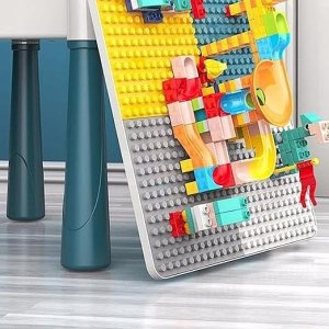 LeanToys Klocki konstrukcyjne 197 elementÃ³w + stolik i krzeseÅko 13