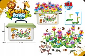 Klocki Konstrukcyjne Zestaw OgrÃ³d 158 el. motyle 4