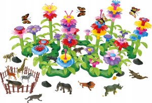 Klocki Konstrukcyjne Zestaw OgrÃ³d 158 el. motyle 6