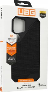 UAG Urban Armor Gear futerał METROPOLIS LT MAGNET z wbudowanym modułem magnetycznym do SAMSUNG S25 Ultra 5G kevlar black 2