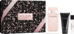 Set Narciso Rodriguez: For Her, Eau De Parfum, For Women, 100 ml + For Her, Hydrating, Body Lotion, 50 ml + For Her, Eau De Parfum, For Women, 10 ml For Women 1