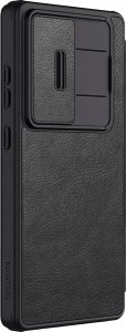 Etui Nillkin Qin Pro na Samsung Galaxy S25 Ultra z klapką i osłoną aparatu - czarne 3