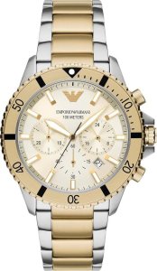 ZEGAREK MĘSKI EMPORIO ARMANI AR11606 Two-Tone Chronograph + BOX 1