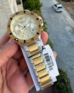 ZEGAREK MĘSKI EMPORIO ARMANI AR11606 Two-Tone Chronograph + BOX 5