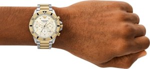 ZEGAREK MĘSKI EMPORIO ARMANI AR11606 Two-Tone Chronograph + BOX 6