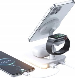 Ładowarka Kaku ECONOMY* BEZPRZEWODOWA ŁADOWARKA MAGNETYCZNA 30W 3W1 DO TELEFONU 3