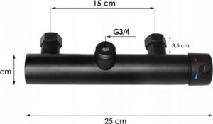 Zestaw prysznicowy natrysk bateria z deszczownicą słuchawka wąż do kabiny 6