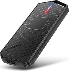 Axagon EEM2-GAM, USB-C 10Gbps - NVMe & SATA SSD GAME M.2 box, bezroubkov Obudowa SSD Czarny 1