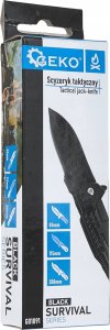Scyzoryk taktyczny 200/85mm BLACK SURVIVAL SERIES (12/72) 10