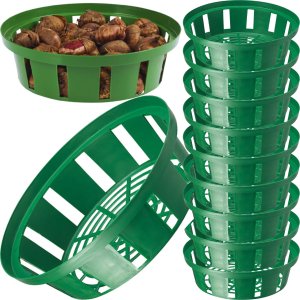 10x Koszyk okrągły na cebulki 18cm Osłonka do sadzenia 12