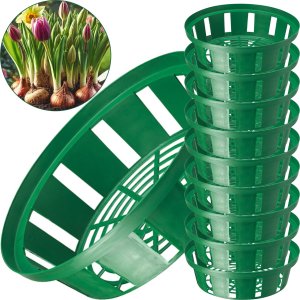 10x Koszyk okrągły na cebulki 18cm Osłonka do sadzenia 13