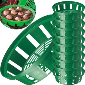 10x Koszyk okrągły na cebulki 18cm Osłonka do sadzenia 14