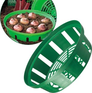10x Koszyk okrągły na cebulki 18cm Osłonka do sadzenia 7