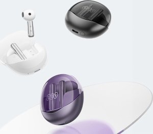 QCY T32 Słuchawki AilyBuds Clear TWS fioletowe 9