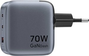 Ładowarka Vention GaN USB-C+C+A 70W (FEXH0-EU) czarna 3