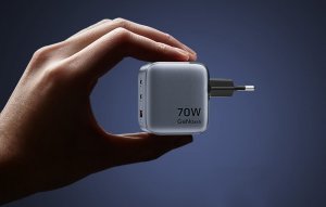 Ładowarka Vention GaN USB-C+C+A 70W (FEXH0-EU) czarna 7