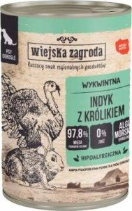 Wiejska Zagroda Indyk z królikiem puszka 400g 1