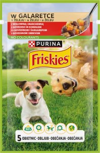 Friskies Dog Adult Wołowina i marchewka w galaretce saszetka 85g 1