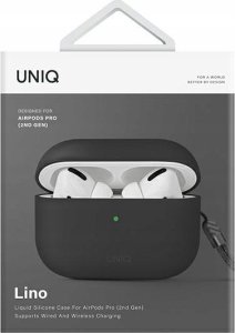 UNIQ Lino - etui silikonowe do AirPods Pro 2 szare - Gwarancja bezpieczeństwa. Proste raty. Bezpłatna wysyłka od 170 zł. 5