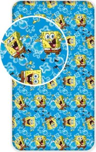 Paklodė su guma Sponge Bob 90 x 200 + 25 cm 1
