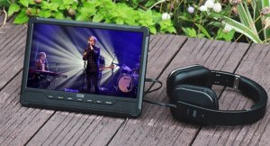 August Przenośny telewizor HD 10"odtwarzacz DVD DA383-DVB-T2 Mini LCD TV 11