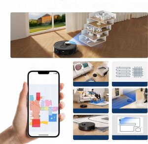 Proscenic Q8 Max robot odkurzający z funkcją wycierania 5000 Pa 3 l 250 ml 7