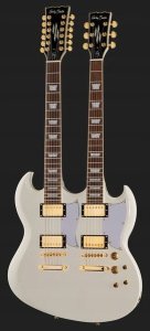 Harley Benton DC-Custom II 612 biała Gitara 6- i 12-strunowa Elektryczna 15