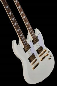Harley Benton DC-Custom II 612 biała Gitara 6- i 12-strunowa Elektryczna 4