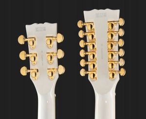 Harley Benton DC-Custom II 612 biała Gitara 6- i 12-strunowa Elektryczna 8