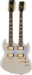 Harley Benton DC-Custom II 612 biała Gitara 6- i 12-strunowa Elektryczna 9
