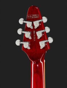 Harley Benton BM-75 Trans Red Deluxe Gitara Elektryczna AlNiCo Tremolo Nowa 6