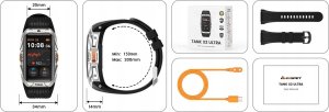 KOSPET Tank X2 Ultra Smartwatch GPS Fitness wodoszczelność 50 m Bluetooth 11