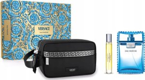 Rinkinys Versace Man Eau Fraîche vyrams: tualetinis vanduo EDTm, 100 ml + kelioninis purškiklis, 10 ml + rankinė 1