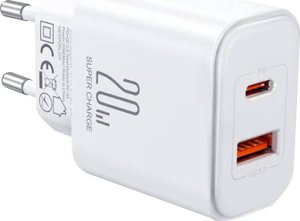 Ładowarka sieciowa Joyroom JR-TCF05, (EU) 20W A+C (biała) 1