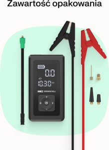 Greencell PowerBoost Air / Rozrusznik / Powerbank do samochodu z kompresorem 8000mAh 1000A Urządzenie rozruchowe 19