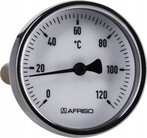 Afriso Termometr bimetal BiTh63 100mm 0-120^C GZ1/2 AXA 2