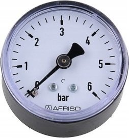 Afriso Manometr grzewczy RF50 0-6bar 1/4 AXA 3