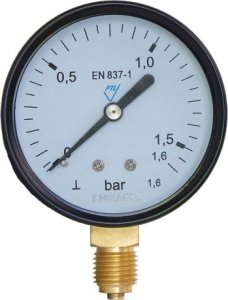 Manometr standardowy RF63 D201 0-1.6bar 1/4 RAD klasa 1,6 (S)A 2
