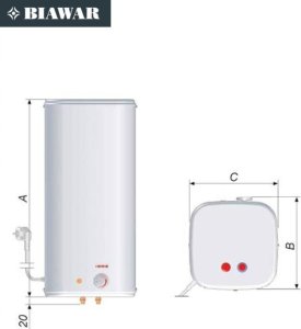 Ogrzewacz Elektyczny bezciśnieniowy bez baterii OW-10B 2