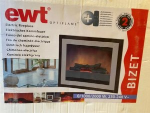 Kominek do montażu ściennego BIZET 2.0 kW 3