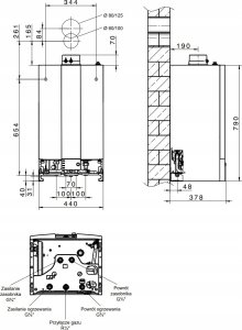Kocioł 1-fun.kondens - CGB-2-14 z modułem wyświetlacza AM 2